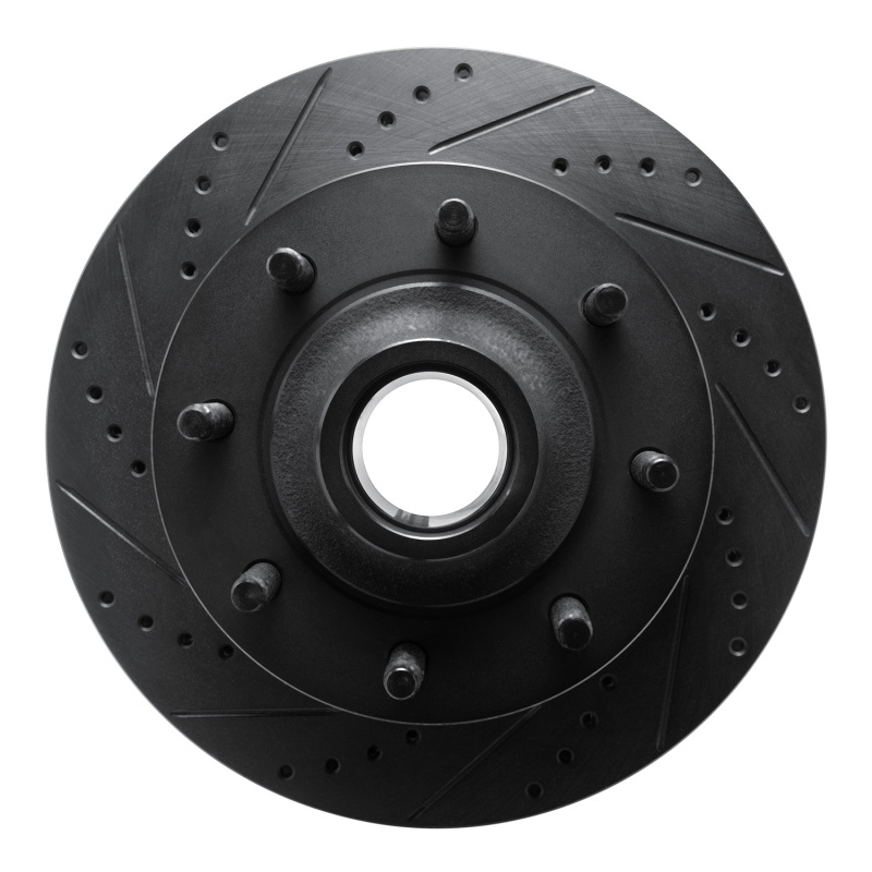 Ford F-350 Super Duty Brake Rotor (1) - Front Left - R1 Concepts - Drilled & Slotted - Black - `03-`05 Ford F-350 Super Duty Brake Rotor (1) - Front Left - R1 Concepts - Drilled & Slotted - Black - `03-`05
